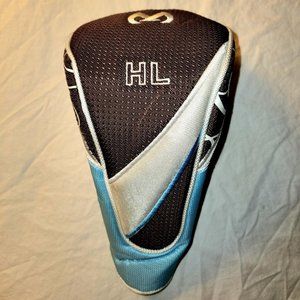 MaxFli HL Golf Driver Head Cover Headcover Brown Blue White Excellent Pre-owned